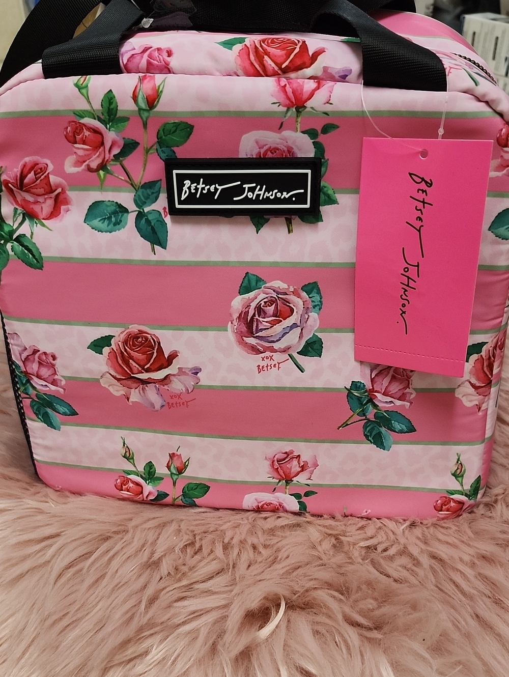 Brand New BETSEY JOHNSON TOP HANDLE Insulated Lunch Tote